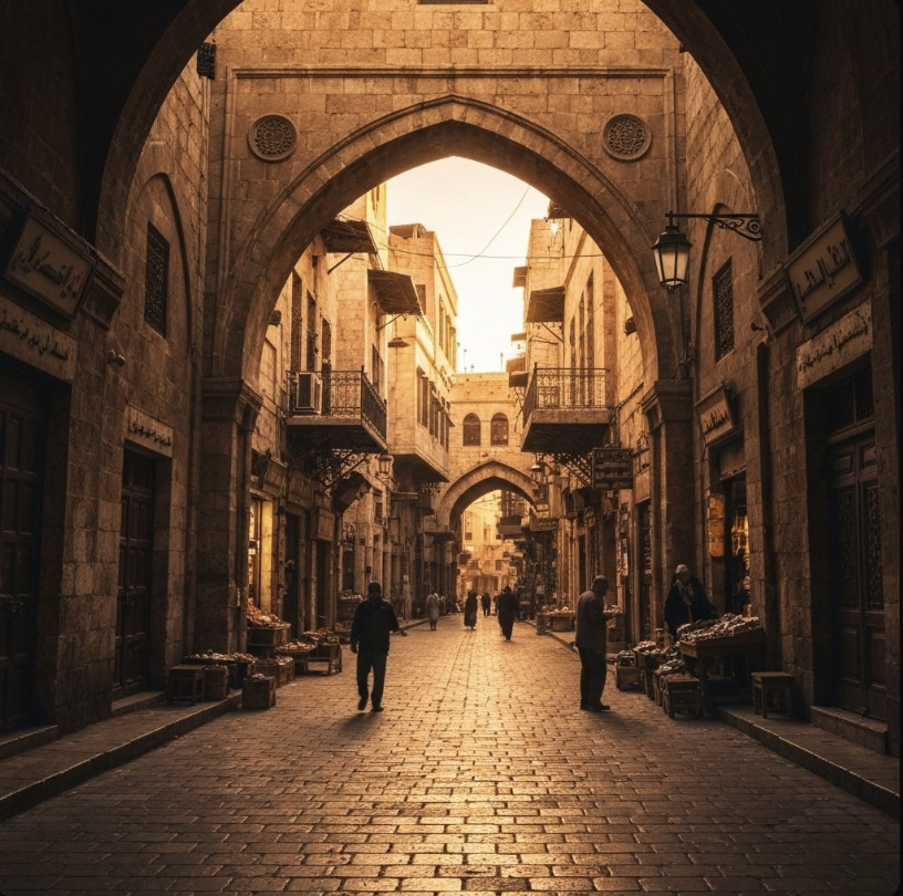 Syrian Street Background